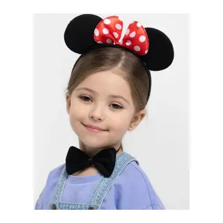 Minnie Mouse Kostüm Seti Taç Kuyruk Papyon Gösteri Seti