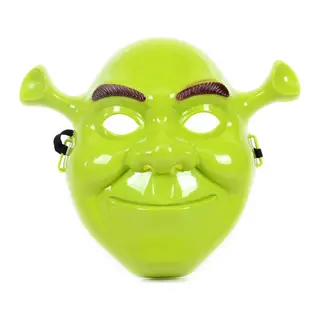 Yeşil Shrek Maskesi 21x25 cm