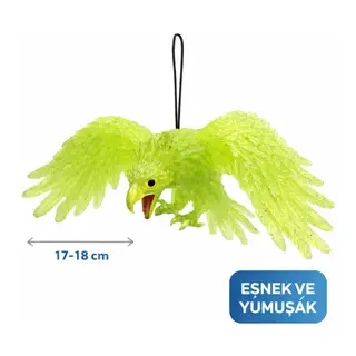 Asılabilir Lateks Kartal Dekor Süsü Yeşil 17-18 cm