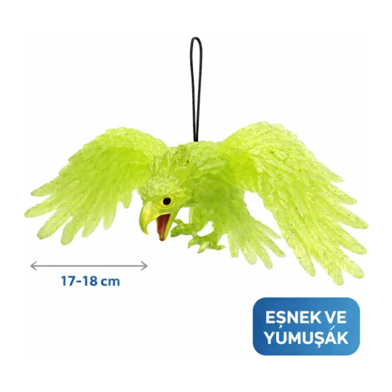 Asılabilir Lateks Kartal Dekor Süsü Yeşil 17-18 cm