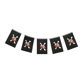 Korsan Partisi Korsan Logo Baskılı Flama Süs Afiş Süsleme 8 li
