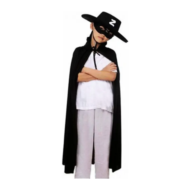 Çocuk Boy Pelerin + Şapka + Maske Kostüm Seti