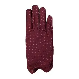 Bordo Renk Puanlı Çocuk Eldiveni