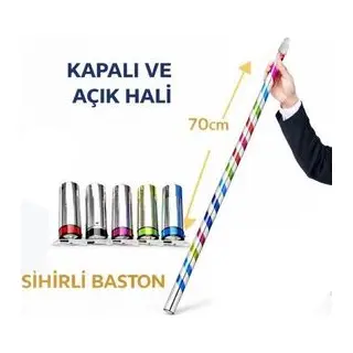 Sihirli Açılır Baston – Mendilden Bastona İlizyon Oyunu (70 cm)