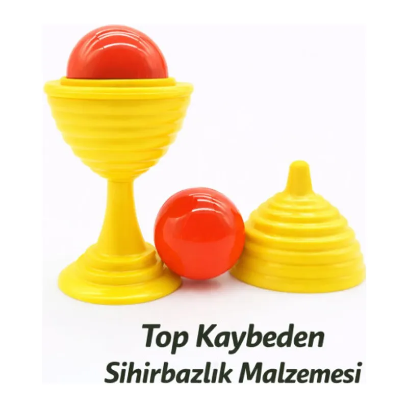 Sarı Renk Sihirli Kupa Top Kaybetme Oyunu 7 cm