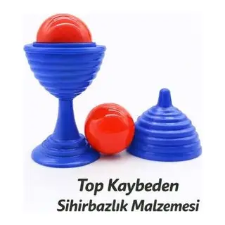 Mavi Renk Sihirli Kupa Top Kaybetme Oyunu 7 cm