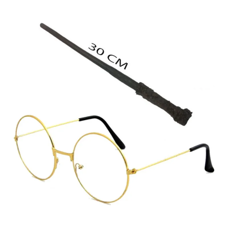 Harry Potter Asası 30 cm ve Metal Harry Potter Gözlüğü