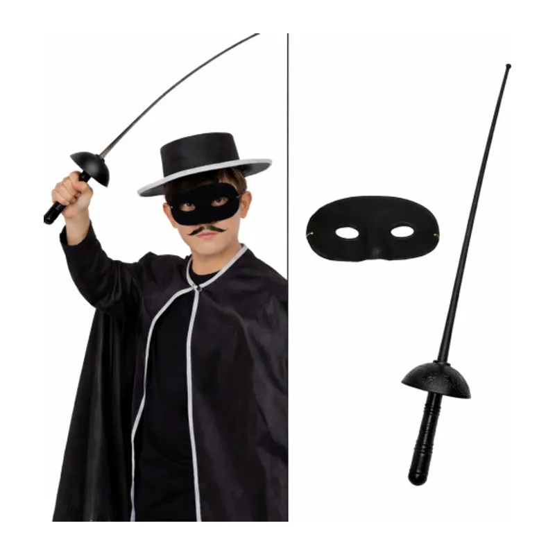 Kostüm Plastik Aksesuar Seti – Maske ve Kılıç (67 cm)