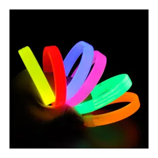 Glow Partisi Fosforlu Ekstra Kalın Bileklik 6 Renk 6’lı Set – Baskı Yapılabilir