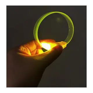 3 Modlu Pilli LED Işıklı Esnek Parti Bilekliği Sarı