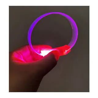 3 Modlu Pilli LED Işıklı Esnek Parti Bilekliği Pembe