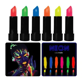 GlowPaint 6’lı Neon Boya – UV Işıkta Parlayan Makyaj Seti
