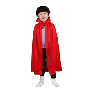 Kırmızı Renk Yakalı Pelerin Çocuk Boy 90 cm