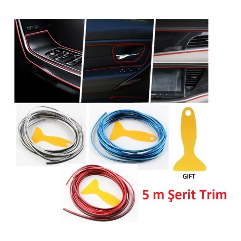 Araba Dekorasyon Şeridi 5 Metre Trim Şeridi
