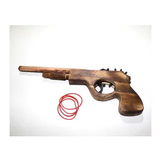 Ahşap Lastik Atan Tabanca