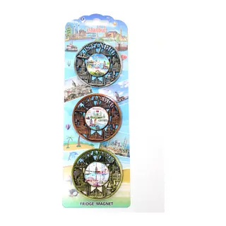 İstanbul Temalı Metal Magnet 3'Lü Set