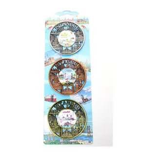 İstanbul Temalı Metal Magnet 3'Lü Set