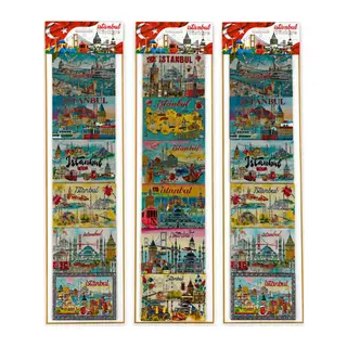 İstanbul Temalı Silikon Buzdolapı Süsü Magnet 6'Lı Set