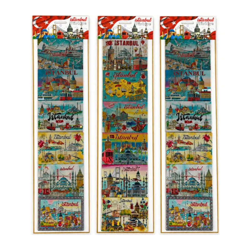 İstanbul Temalı Silikon Buzdolapı Süsü Magnet 6'Lı Set