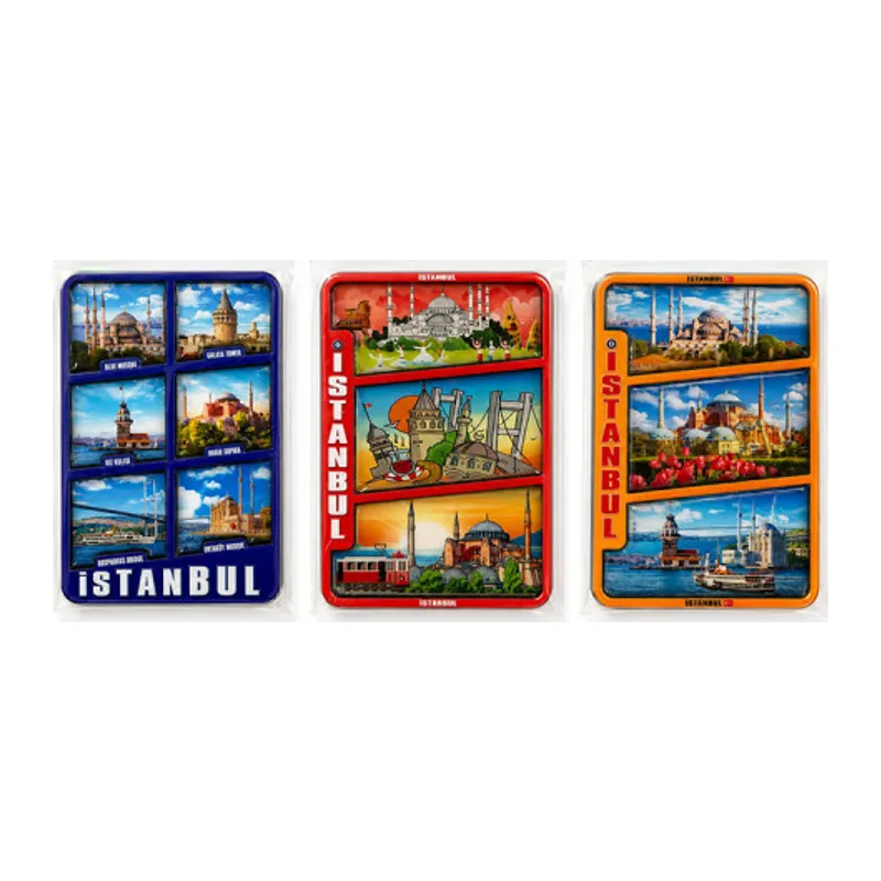 İstanbul Temalı Ahşap Buzdolapı Süsü Magnet