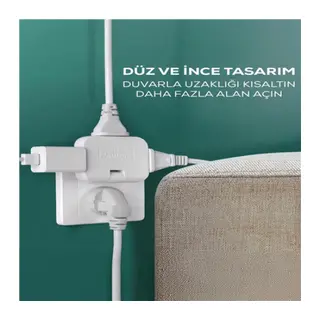 KATLANIR PRİZ 3 GÖZLÜ