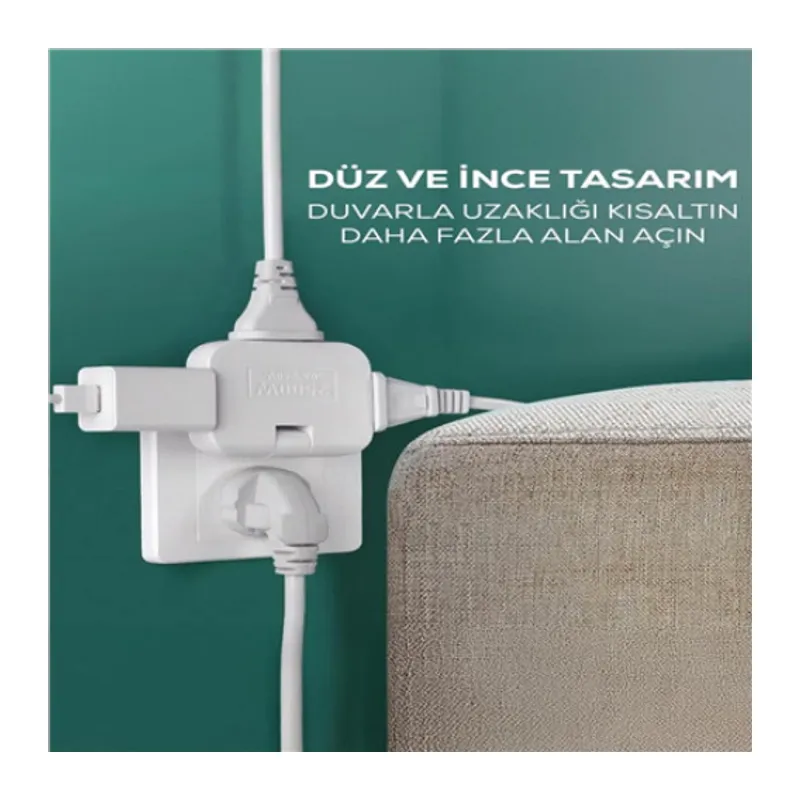 KATLANIR PRİZ 3 GÖZLÜ