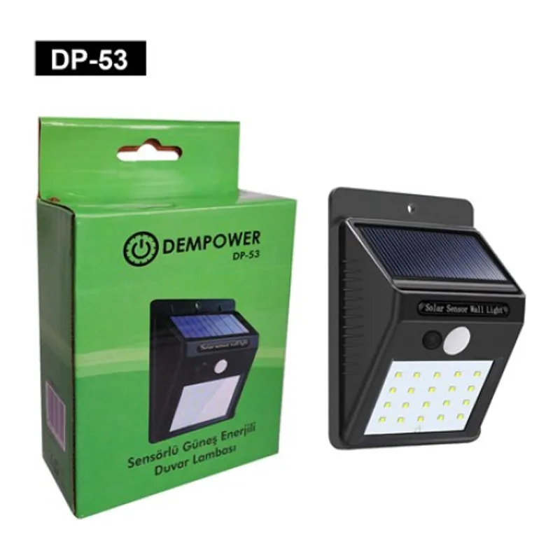 Sensörlü Güneş ENERJİLİ LED LAMBA