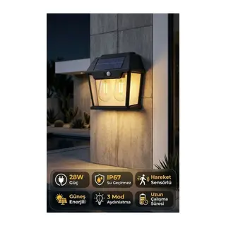 Çitftli Solar Led Aydınlatma Lambası