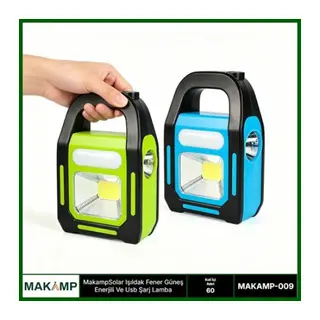 Solar Işıldak Fener Usd Şarj Lamba