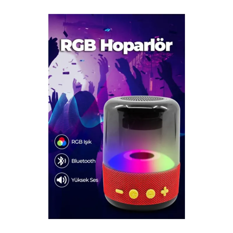 RGB IŞIKLI YÜKSEK SES HOPARLÖR