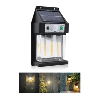 Dikey 3 Ledli Güneş Enerjili Led