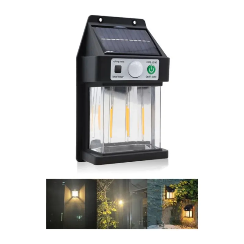 Dikey 3 Ledli Güneş Enerjili Led
