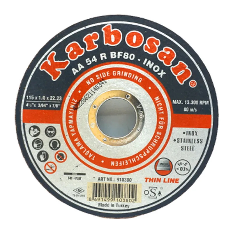 İNOX METAL KESİCİ DİSK 115MMX1.0X22 (5643)
