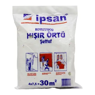 30-M2 = 4X7.5MT HIŞIR ŞEFFAF KORUYUCU ÖRTÜ (5643)