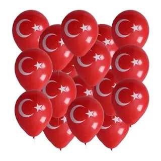 BAYRAKLI BALON 12İNC 100 PARÇA (5643)