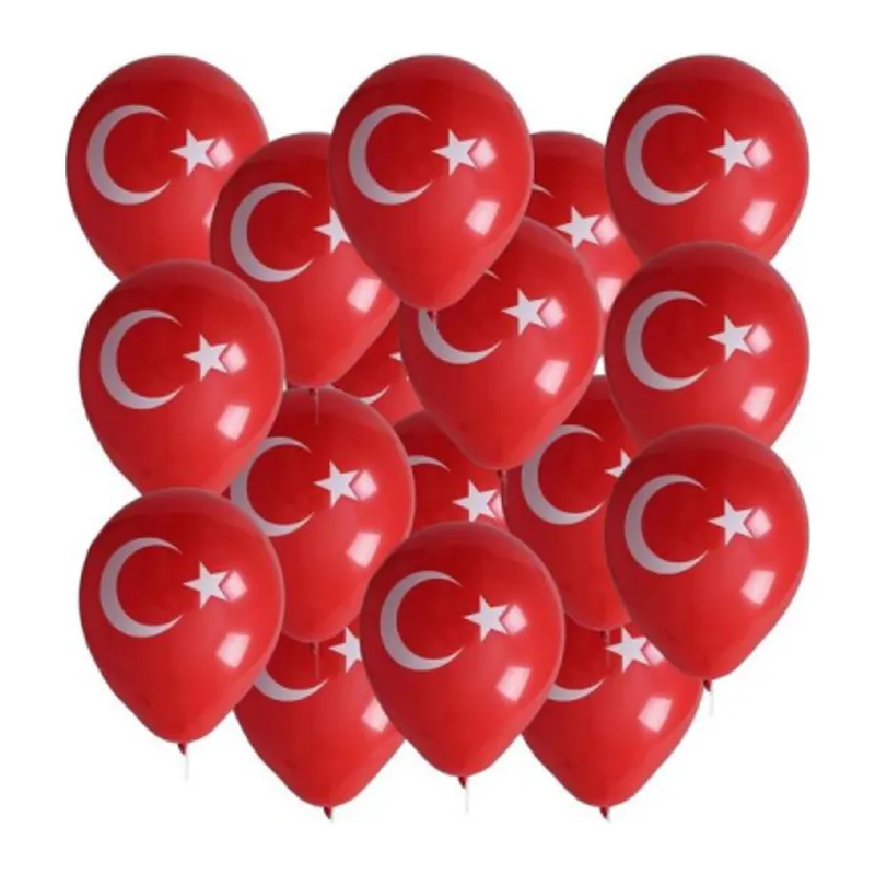 BAYRAKLI BALON 12İNC 100 PARÇA (5643)