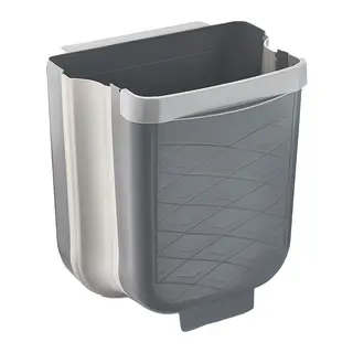 GRİ KATLANABİLİR MUTFAK ÇÖP KOVASI 6LT (5643)