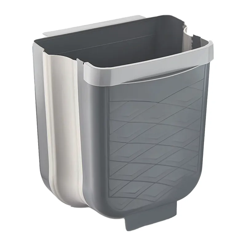 GRİ KATLANABİLİR MUTFAK ÇÖP KOVASI 6LT (5643)