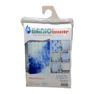 POLYESTER ÇİFT KANAT SU İTİCİ BANYO PERDESİ 90X200CM (5643)