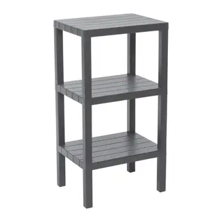 3 RAFLI GRİ MODÜLER ÜNİTE PLASTİK 38x29x74 cm (5643)
