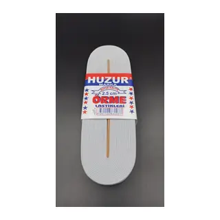 BEYAZ - 2.5CM PAÇA LASTİK GENİŞ 10MT. (5643)