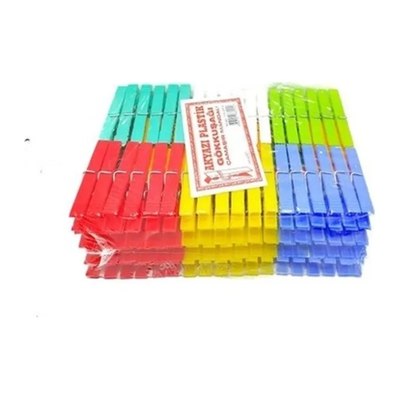 PLASTİK GÖKKUŞAĞI MANDAL 144 PARÇA (5643)