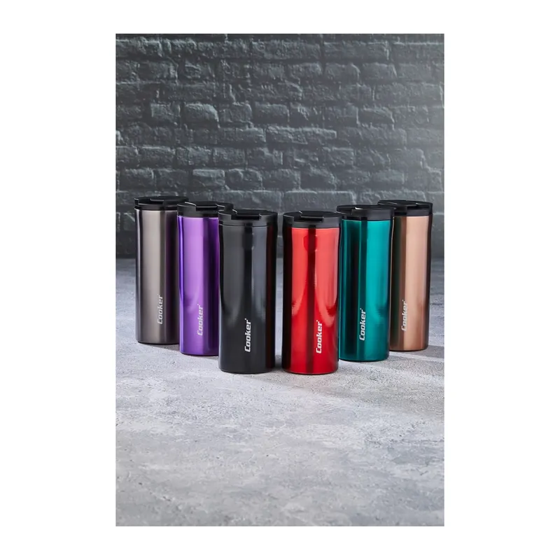 CKR-2041 400ML UZUN RENKLİ ÇELİK TERMOS BARDAK (5643)