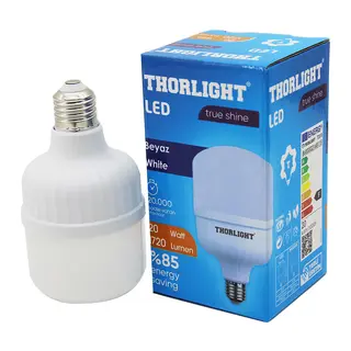 THORLIGHT 20W E27 TORCH T-SHAPE BEYAZ LED AMPUL T-20B (5643)