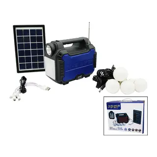 3IN1 - SOLAR 2İN1 SABİT EL FENERİ - RADYO - MP3 BLUETOOTH - USB/ TF PORT - 4 PARÇA AMPUL KABLOLU - POWERBANK (5643)