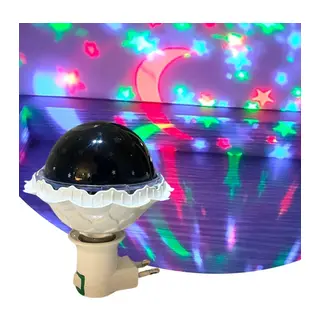 Kristal Gökyüzü Modlu Yıldızlı Hareketli 360 Derece Dönen Kristal Led Ampül (5643)