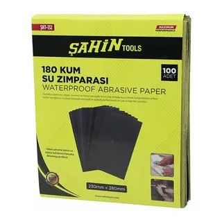 100 ADET 180 KUM KAĞIT SU ZIMPARASI 230X280MM (5643)