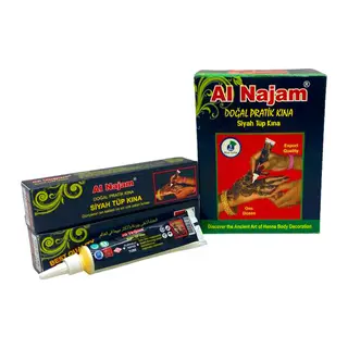 12 ADET AL NAJAM SİYAH TÜP KINA 30GR (5643)
