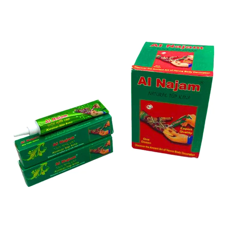 12 ADET AL NAJAM KIRMIZI TÜP KINA 30GR (5643)