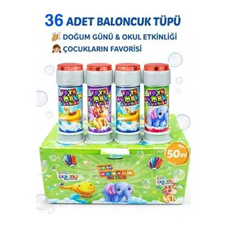 36 ADET BUMBUM BALONCUK KÖPÜK TÜPÜ (5643)